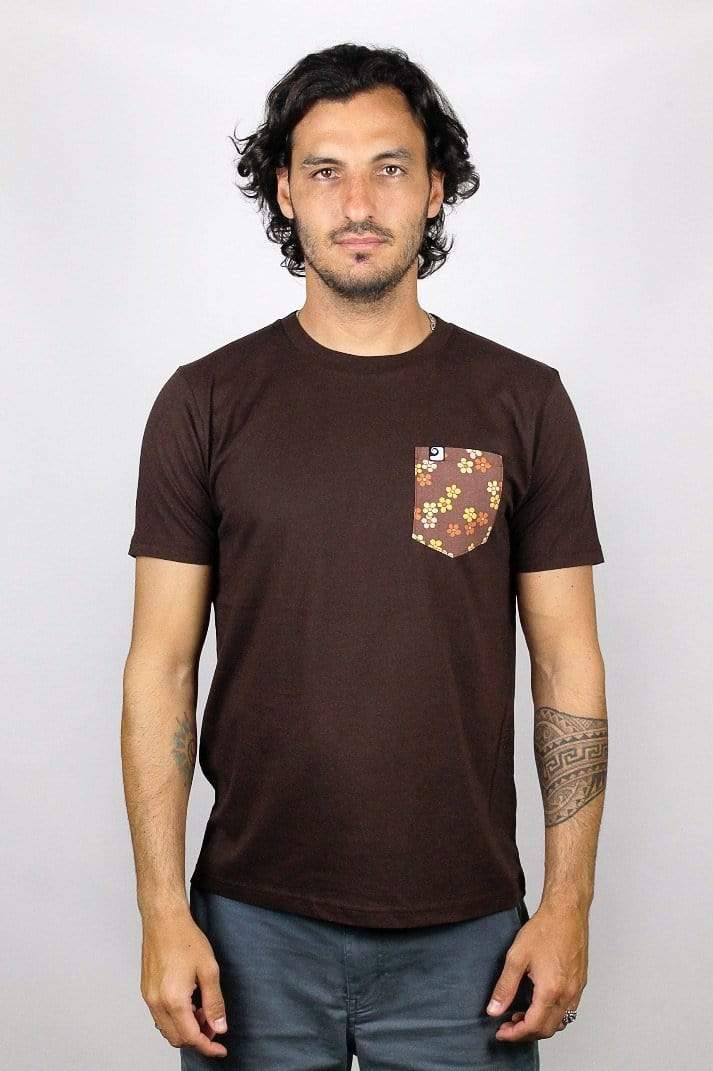 BLOSSOMS POCKET TEE - panamunaproject Ethical, Organic & Sustainable T-shirts