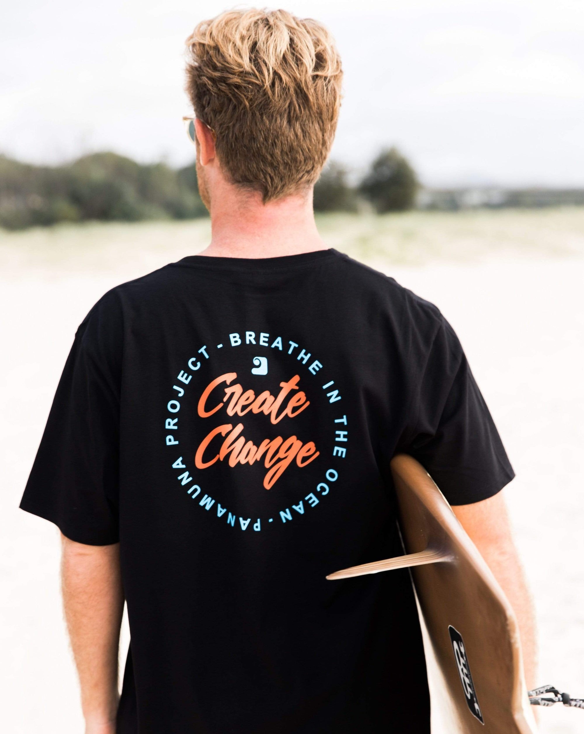 CREATE CHANGE TEE - panamunaproject Ethical, Organic & Sustainable T-shirts